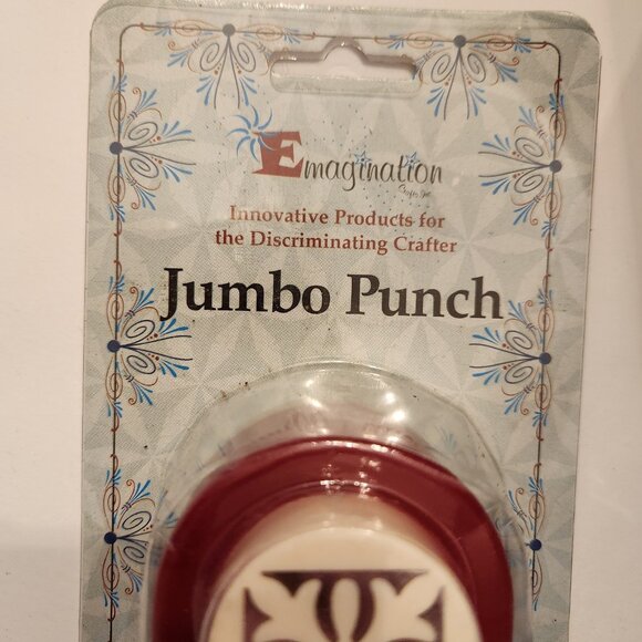 Ornate Snowflake Square Jumbo Hole Punch Emagination paper Scrapbook Craft Shape - Picture 2 of 7